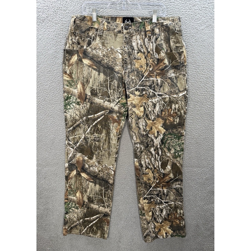 Realtree Jeans Mens 36x34 Camouflage Denim Realtree Edge‎ Camo Outdoors Hunting